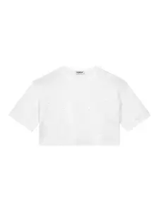 Футболка с кристаллами DONDUP, белый