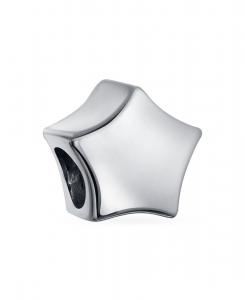 Подвеска-шарм в виде буквы алфавита AZ Celestial Holiday Star, серебро с покрытием из 14-каратного золота Bling Jewelry, Silver