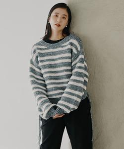 Пуловер с каймой из 3-го калибра, покрытый спреем Studio Clip, цвет Charcoal X Ivory 18