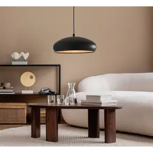 Подвесной светильник MOGANO 1 E27, 1 шт. Подвесная лампа в стиле винтаж из стали и меди, лампа для обеденного стола, E27 Eglo, черный/медный