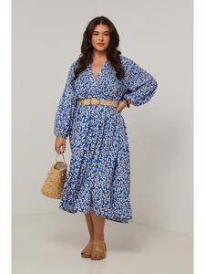 Длинное платье Curvy Lady, синий