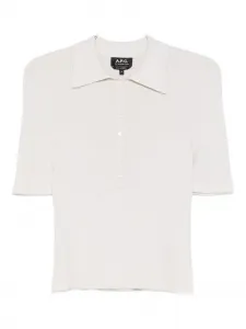 Хлопковое поло A.P.C., серый