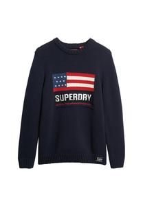 Свитер Superdry, темно-синий