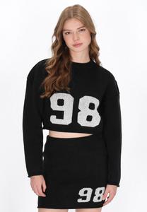 Джемпер myMo Jumper, Black White/Black