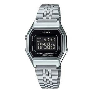 Часы CASIO YOUTH Series Waterproof Quartz LA680WA-1B /Gold Unisex Mens Silver Digital, цвет silver