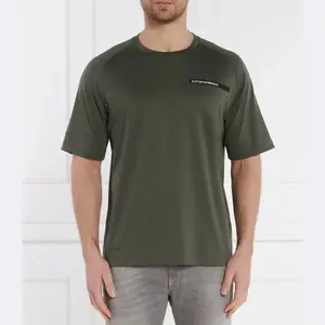 Футболка стандартного кроя Ea7, хаки