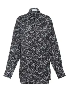 Рубашка с принтом Stella Mccartney, черный