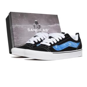 Vans Knu Skool устойчивые к истиранию низкие кроссовки для скейтбординга Unisex Black