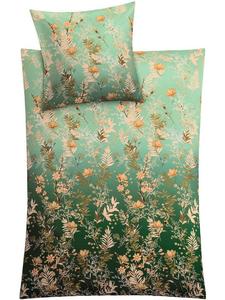 Сатиновое постельное белье Zahra фисташкового цвета Kleine Wolke, 135 x 200 + 80 x 80 см