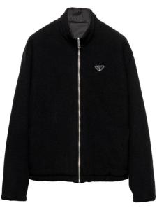 Prada двусторонняя куртка из кашемира и флиса ReNylon, черный