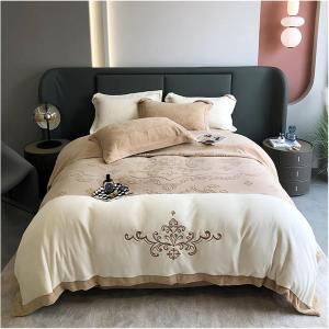 IBDRYKK Комплект постельного белья из мягкого вельветового флиса с резным зимним узором