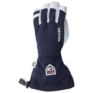 Армейские кожаные перчатки для вертолетных лыж, темно-синие - 8 Hestra