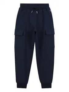 Спортивные брюки с карманами карго BOSS Kidswear, синий