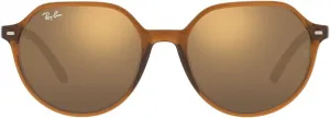 Солнцезащитные очки Ray-Ban RB2195 Thalia Square, Transparent Brown/Light Brown Mirrored Gold