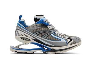 Кроссовки Balenciaga X-Pander Blue Silver, серебряный