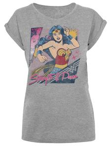 Рубашка F4NT4STIC DC Comics Wonder Woman Strength & Power, серый