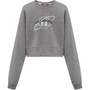 Karl Lagerfeld / Karl Lagerfeld Jeans Женская толстовка KARL LAGERFELD серого цвета