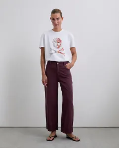 Женская футболка из хлопка с круглым вырезом Scalpers, белый