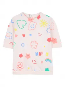 Топ с короткими рукавами и графичным принтом Billieblush, розовый