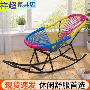 Vinoya Летнее кресло-качели из ротанга rainbow для дома, main image style, 2024, усиленная рама из углеродистой стали