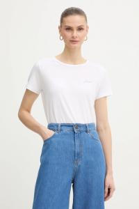 Хлопковая футболка c elove 1 BOSS Orange, белый