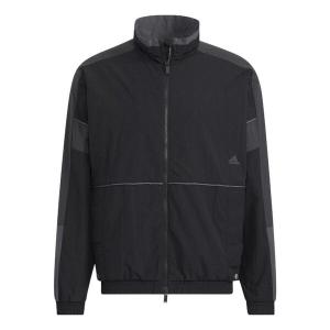 Куртка adidas Contrast Color Stitching Long Sleeves Sports Jacket Black, черный