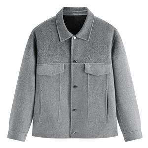 PEACEBIRD MEN Куртка мужская Gray 1 Lapel Moderate Others