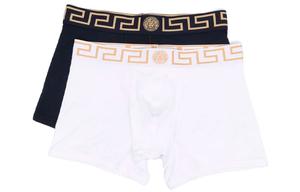 Два боксера Greca с поясом на талии VERSACE, белый