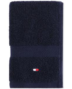 Современное американское полотенце для рук из однотонного хлопка, 40 см x 66 см Tommy Hilfiger Home, цвет midnight blue