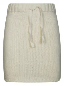 Трикотажная юбка с кулиской Fiorucci, белый