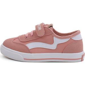 Непромокаемые дышащие и износостойкие низкие детские кеды из холста WARRIOR, розовый