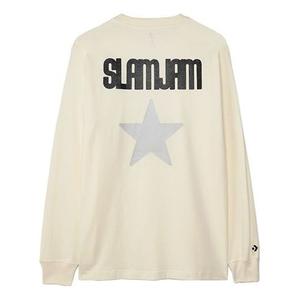 Футболка Converse x Slam Jam Cooperation Funds Printing Swea White 10022285-A01, кремовый