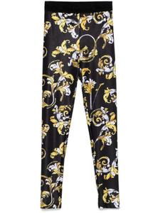 Versace Jeans Couture леггинсы с принтом Barocco, черный