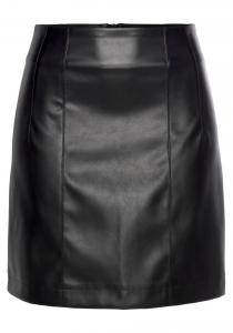 Кожаная юбка LASCANA, Black