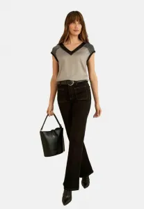 Топ с длинными рукавами, облегающий фигуру, для невысоких девушек. Love & Roses, Silver