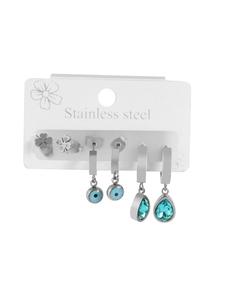 Adeliás Женский кулон - кулон из нержавеющей стали со стразами серебристого цвета