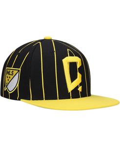 Мужская черная кепка с булавкой Columbus Crew Team Snapback Mitchell & Ness