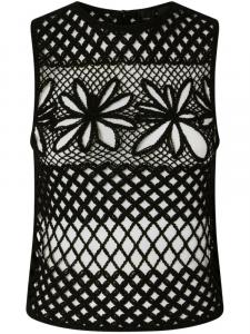 Топ ажурной вязки PINKO, черный