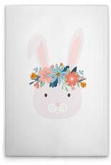 Картина на холсте A.S. Création Flower Bunny 2 цвет weissbuntblaugrünrosa