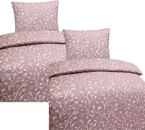 Постельное белье из высококачественного хлопка, цветочно-ягодного белого цвета, 135х200 80х80 см: 4 предмета. aboutyourhome-shop