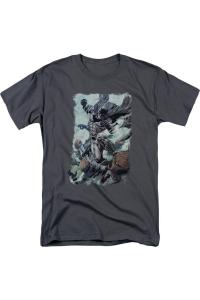 Футболка с коротким рукавом Batman Punch для взрослых Gildan, цвет charcoal