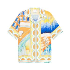Рубашка Casablanca Short-Sleeve Cuban Collar Shirt, Multicolor