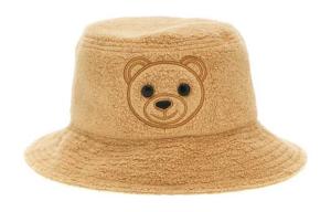 MOSCHINO Панама с вышивкой логотипа, Brown