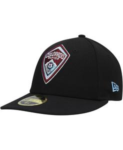 Мужская черная приталенная шляпа Colorado Rapids Primary Logo Low Profile 59FIFTY New Era