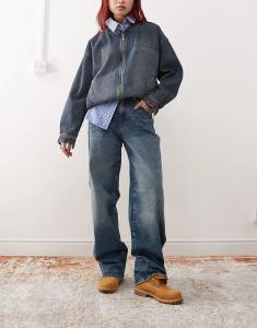 Джинсы Josie свободного кроя с высокой талией, средней степени стертости Noisy May