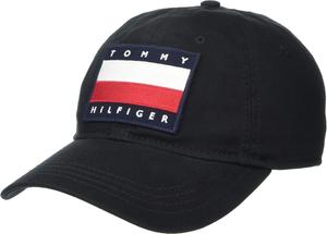 Мужская хлопковая бейсболка Tommy Hilfiger Tony с регулируемой шириной, Th Deep Black