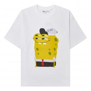 Футболка UNIQLO x Cactus Plant Flea Market Spongebob Squarepants UT Graphic T-Shirt 'White'