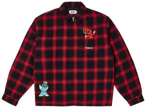 Рубашка на молнии Palace, красная