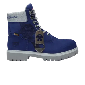 Мужские ботинки Timberland Pabst Blue Ribbon водонепроницаемые с тиснением, синий