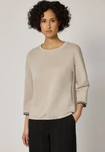 Топ с длинными рукавами и контрастными деталями Street One, Beige